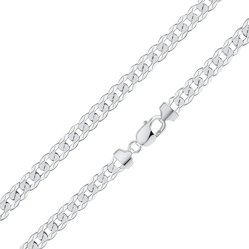 luxury chain necklaces brandsFlat Curb Chain Necklace 7.5mm