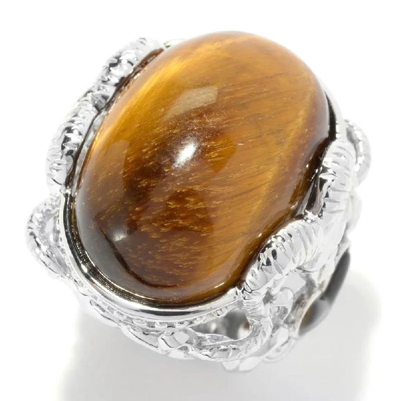 Citrine Gemstone Rings in Stainless Steel with a Stackable Design for a Trendy Everyday WearTiger's Eye and Mother of Pearl Heart Ring