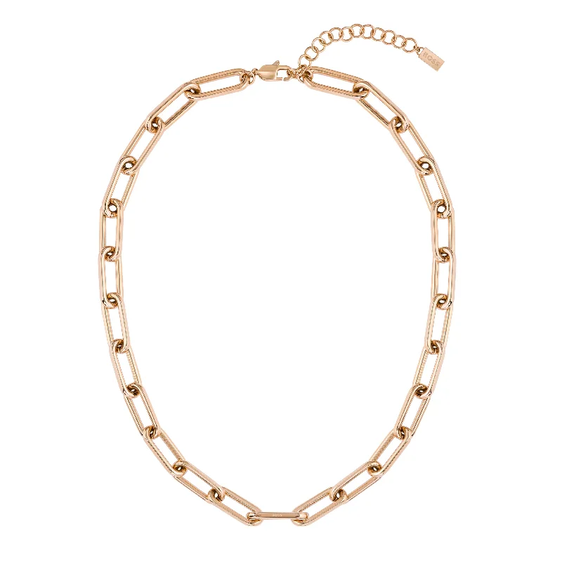 chain necklaces care maintenanceBoss Tessa Rose Tone Plated Stainless Steel Ladies Chain Necklace