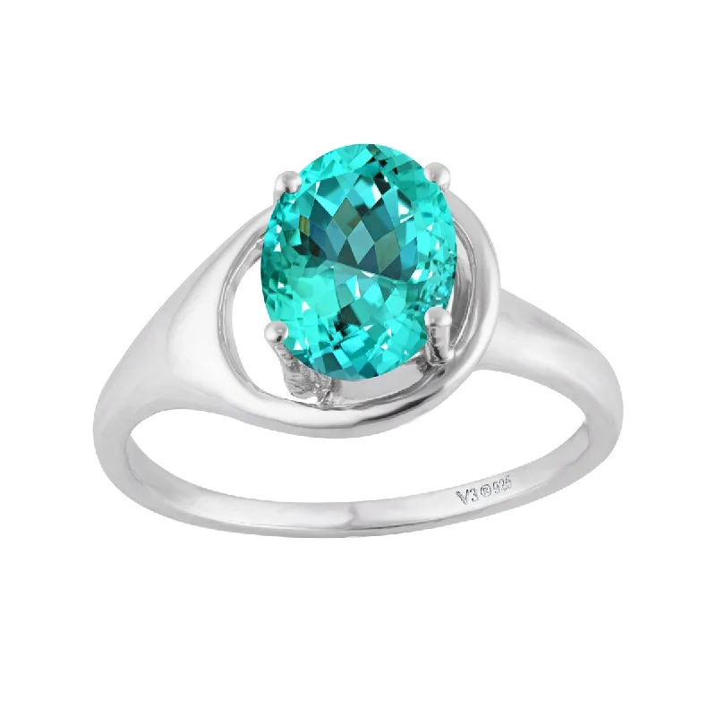 Alexandrite Gemstone Rings in Platinum with a Hidden Halo for a Rare and Luxurious PieceSterling Silver with Paraiba Tourmaline Soliltaire Ring