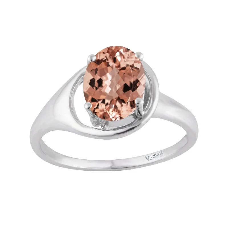 Ruby Gemstone Rings in 14K Yellow Gold with a Solitaire Setting for a Classic and Bold StatementSterling Silver with Morganite Soliltaire Ring