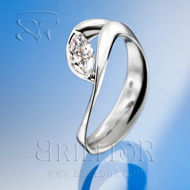 Men's Moonstone Engagement Rings in Silver - Plated Copper with a Celtic Knot PatternPetros D ring