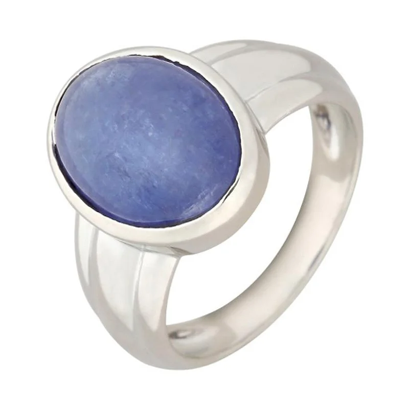 Iolite Gemstone Rings in 10K Gold with a Twisted Band for a Distinctive and Stylish Accessory925 Sterling Silver Tanzanite Solitaire Ring