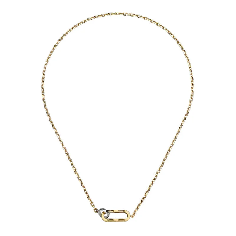 chain necklaces for groomsmenGucci Link To Love 18ct Yellow Gold Chain Necklace