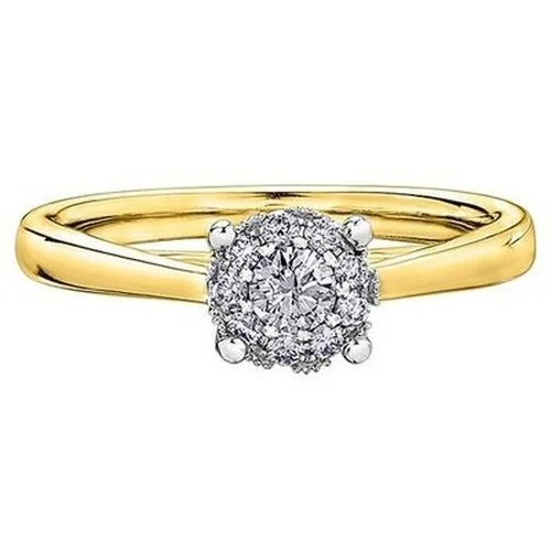 Men's Emerald Engagement Rings with 14K Yellow Gold and Vintage - Style FiligreeStarburst Solitaire Engagement ring .25ct