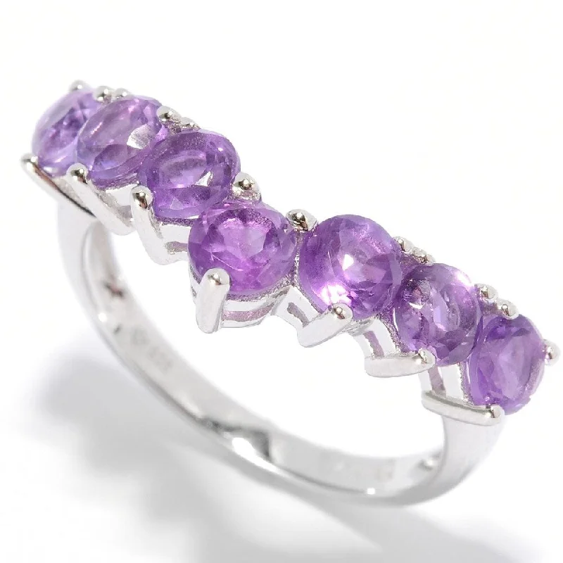 Ruby Gemstone Rings in 14K Yellow Gold with a Solitaire Setting for a Classic and Bold StatementSterling Silver Amethyst Stack Ring