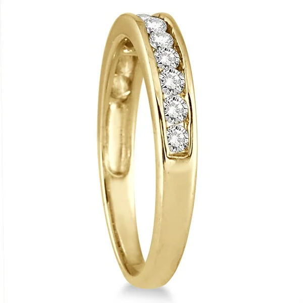 Marquee 10k Yellow Gold 1/2ct TDW Channel-set Diamond Band (I-J, I2-I3)