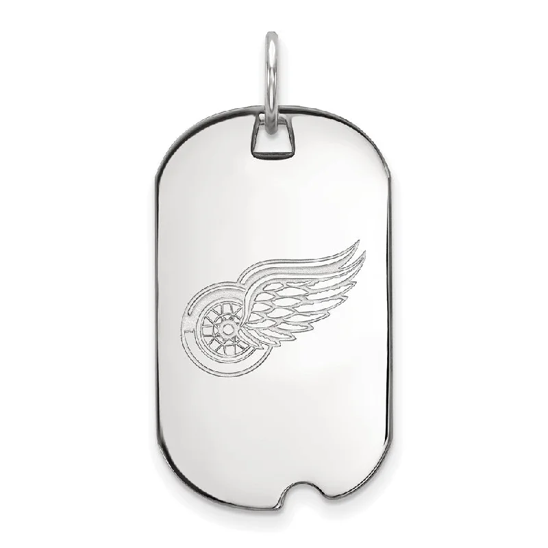 18K Gold - Plated Angel Wing Pendant for a Symbolic and Elegant AccessorySterling Silver Pendants with Hand - Engraved Family Crests10k White Gold NHL Detroit Red Wings Dog Tag Pendant