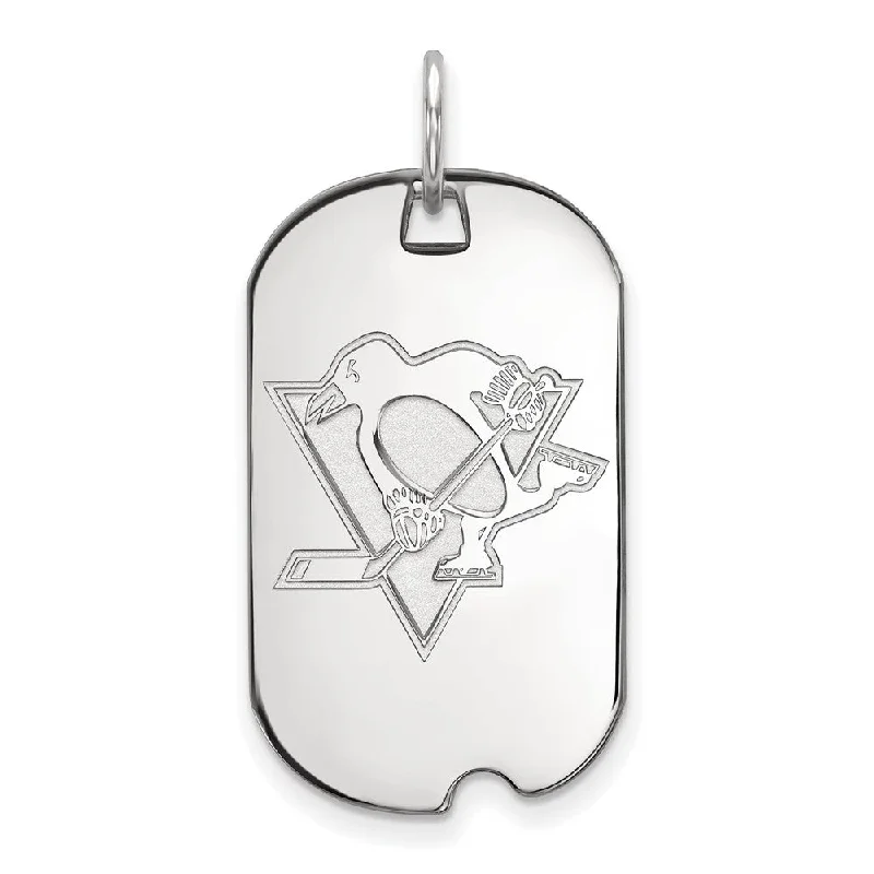 Military - Inspired Dog Tag Pendant with Engraved Service NumbersBone - Carved Pendants with Tribal - Inspired Symbols14k White Gold NHL Pittsburgh Penguins Dog Tag Pendant