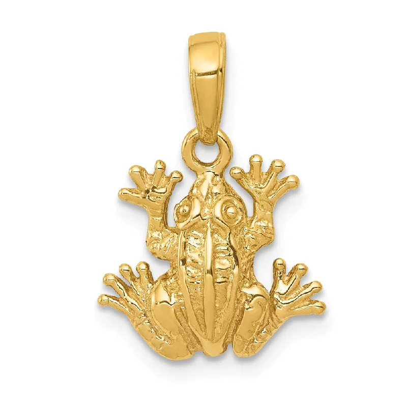 Hand - Carved Jade Buddha Pendant for Spiritual and Cultural SignificanceGold - Plated Pendants with Enameled Floral Bouquets14k Yellow Gold 2D Frog Pendant, 13mm