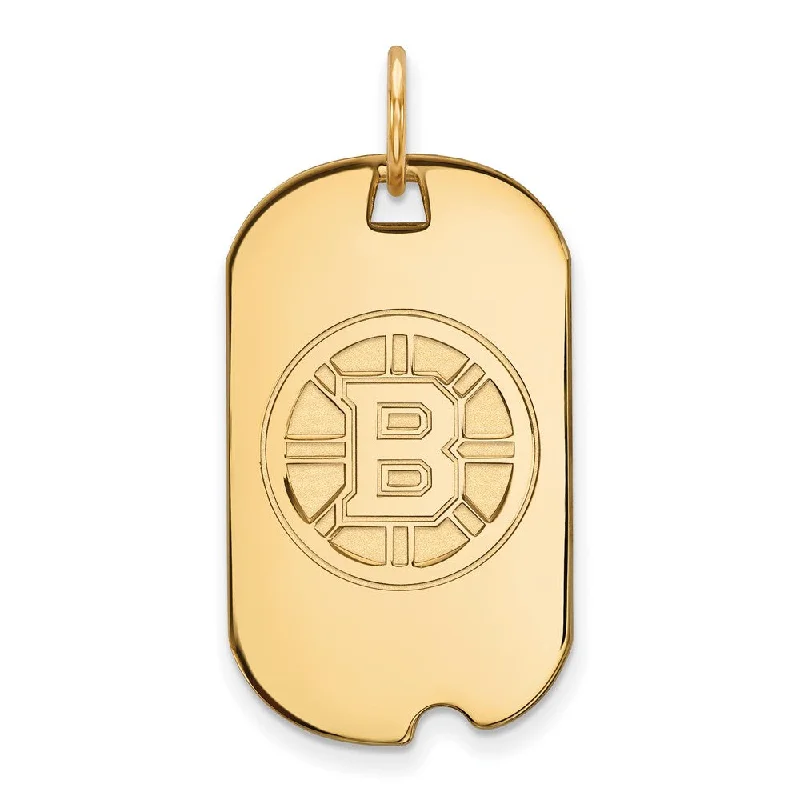 Military - Inspired Dog Tag Pendant with Engraved Service NumbersBone - Carved Pendants with Tribal - Inspired Symbols14k Yellow Gold NHL Boston Bruins Dog Tag Pendant