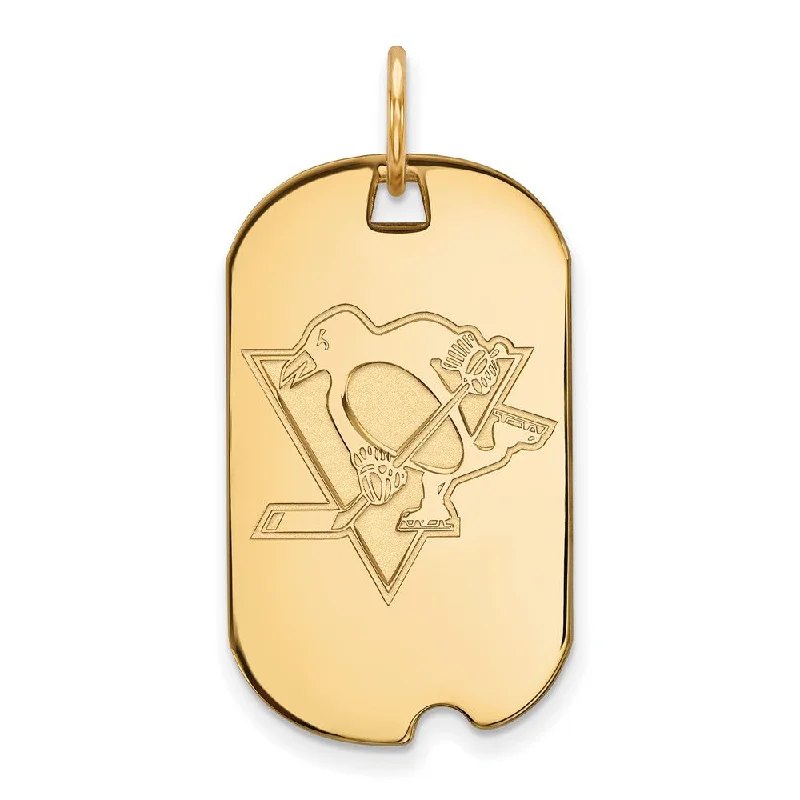 Retro - Inspired Art Deco - Patterned Pendant in Silver for Vintage LoversAmethyst - Faceted Pendants with Silver - Wire Wrapping14k Yellow Gold NHL Pittsburgh Penguins Dog Tag Pendant