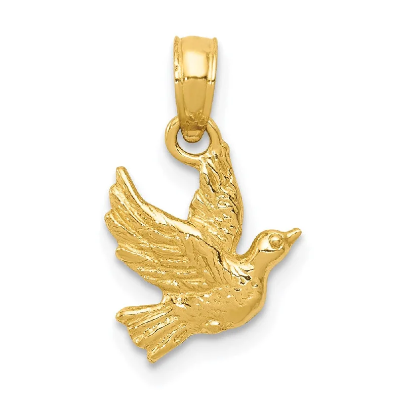 18K Gold - Plated Angel Wing Pendant for a Symbolic and Elegant AccessorySterling Silver Pendants with Hand - Engraved Family Crests14k Yellow Gold Petite Flying Dove Pendant