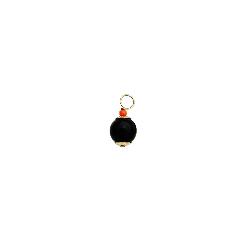 Handmade Leather - Wrapped Crystal Pendant for a Bohemian AestheticCrystal - Encrusted Pendants in the Shape of a CrownBlack Onyx Ball Pendant (14K)