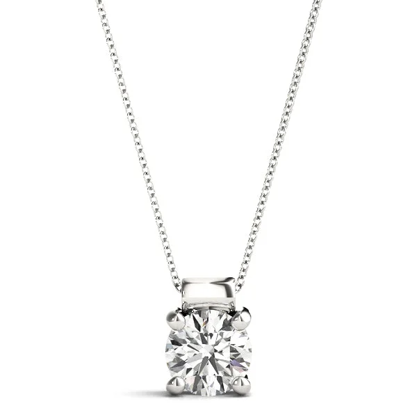 Cross pendant necklaces for religious giftsFour Prong Solitaire Diamonds Pendent