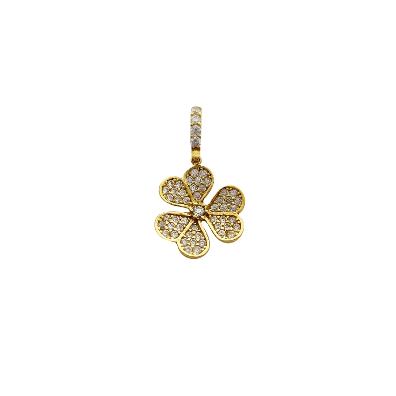 Double - Heart Pendant with Interlocking Design for CouplesCoral - Trimmed Pendants with Seashell and Pearl AccentsIced Out Shamrock Pendant (14K)