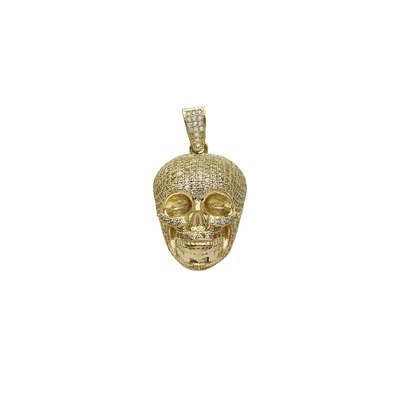 Military - Inspired Dog Tag Pendant with Engraved Service NumbersBone - Carved Pendants with Tribal - Inspired SymbolsIced-Out Skull Pendant (14K)