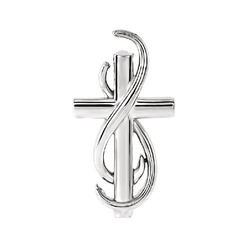 Star-shaped pendants for dreamersPlatinum Infinity Cross Slide Pendant, 15mm