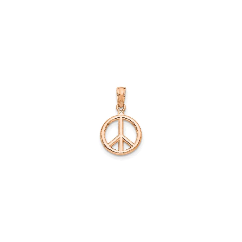 Magnetic - Locking Pendant with Hidden Compartment for Secret MessagesRose - Quartz Pendants with Heart - Shaped CutoutsRose Peace Symbol Pendant (14K)