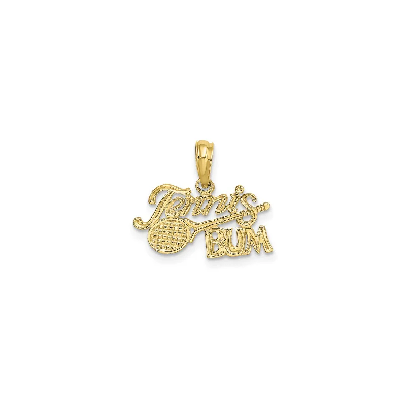 Personalized name necklaces for womenTennis Bum Pendant (10K)