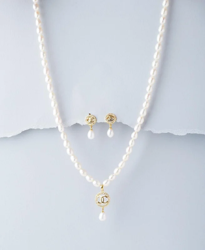 curb chain necklaces popularityClassic Pearl Necklace Set