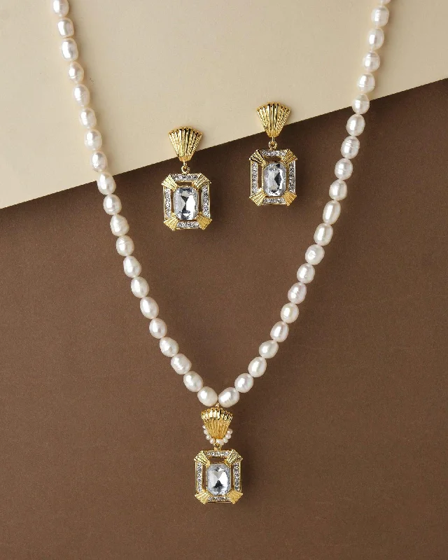 affordable chain necklaces onlineTrendy Pearl Necklace Set