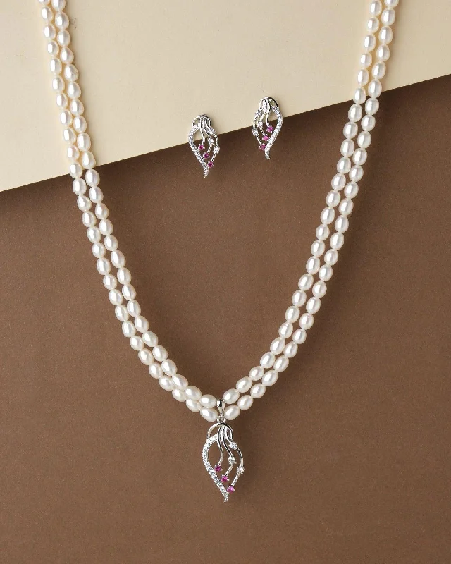 handmade chain necklaces jewelryTrendy Pearl Necklace Set