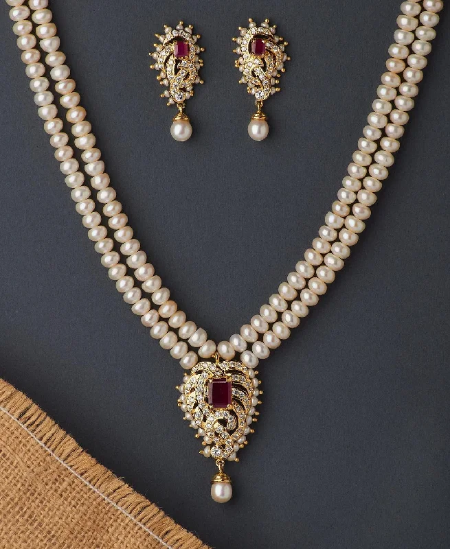 affordable chain necklaces onlineTraditional Pearl Necklace Set