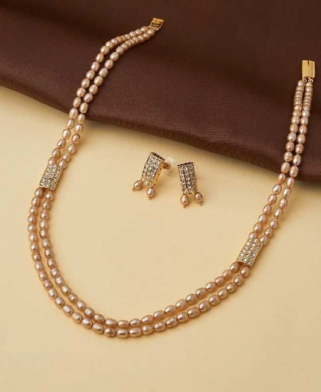 chain necklaces for groomsmenTraditional Pearl Necklace Set