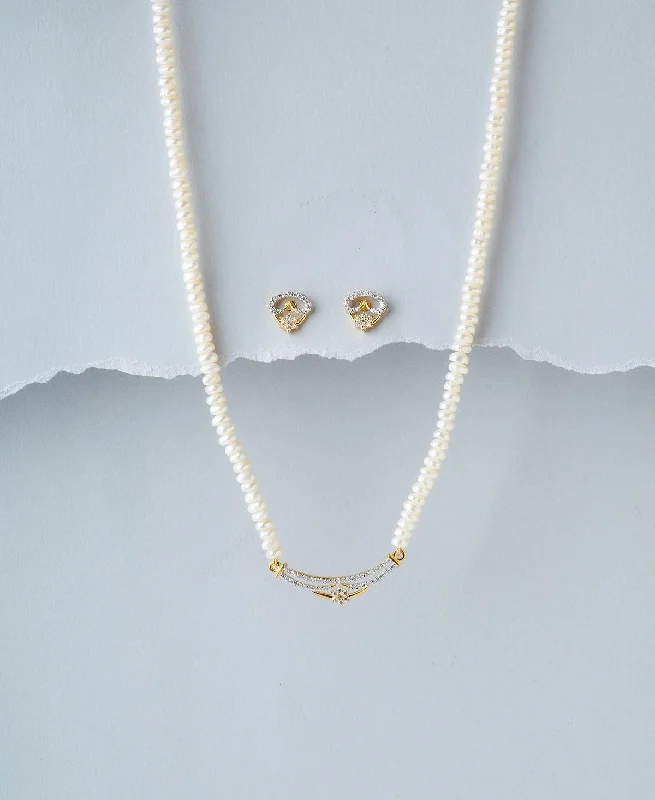 gemstone chain necklaces colorsTrendy Pearl Necklace Set