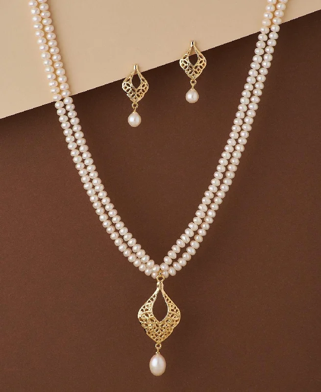 chain necklaces for men's fashionTrendy Pearl Necklace Set