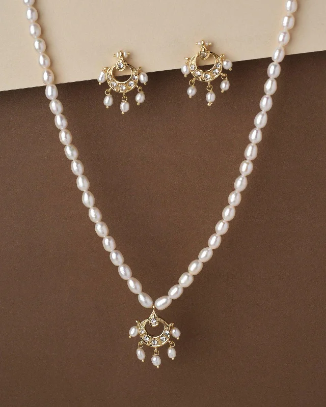 pendant chain necklaces themesTrendy Pearl Necklace Set