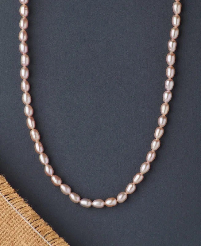 casual chain necklaces for teensTrendy Pink Pearl Necklace