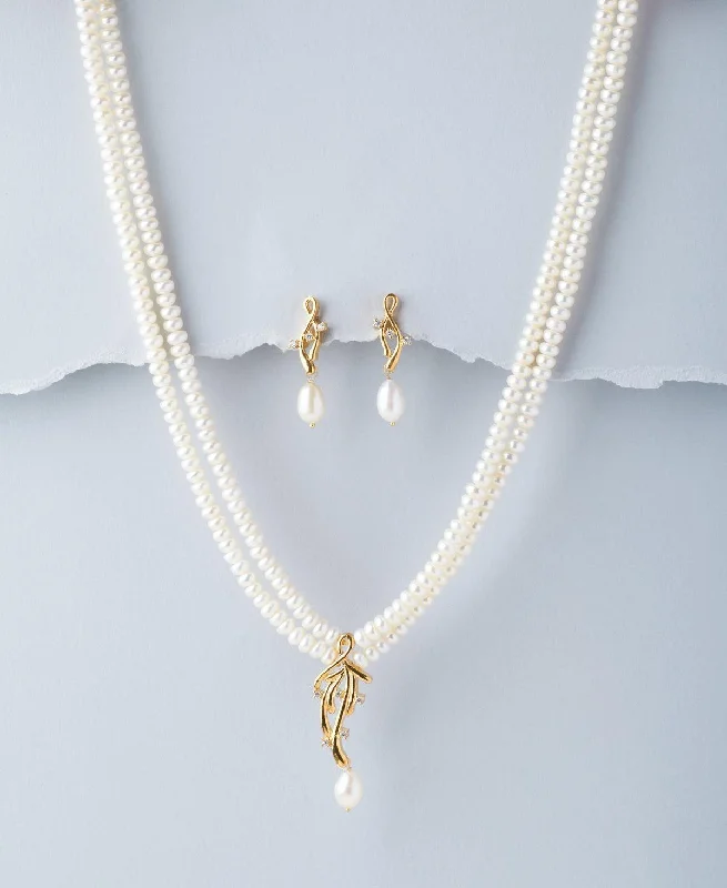 personalized chain necklaces engravingTrendy Real Pearl Necklace Set