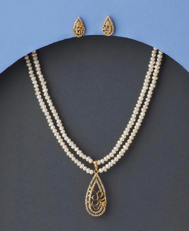 curb chain necklaces popularityTrendy Real Pearl Necklace Set