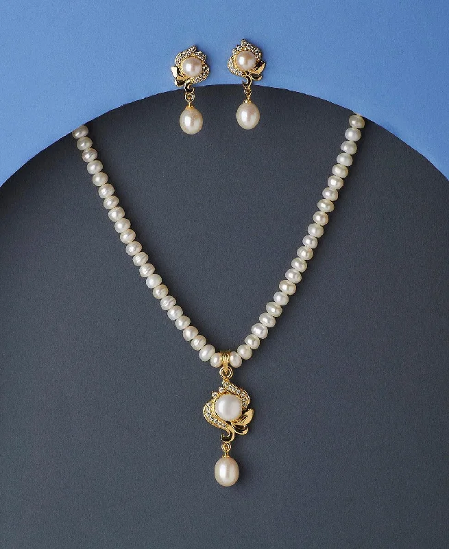 chain necklaces for plus sizeTrendy Real Pearl Necklace Set