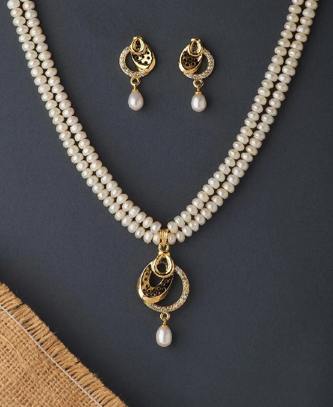 affordable chain necklaces onlineTrendy Real Pearl Necklace Set