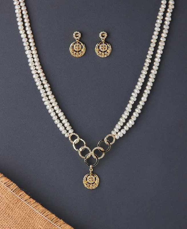 luxury chain necklaces brandsTrendy Real Pearl Necklace Set