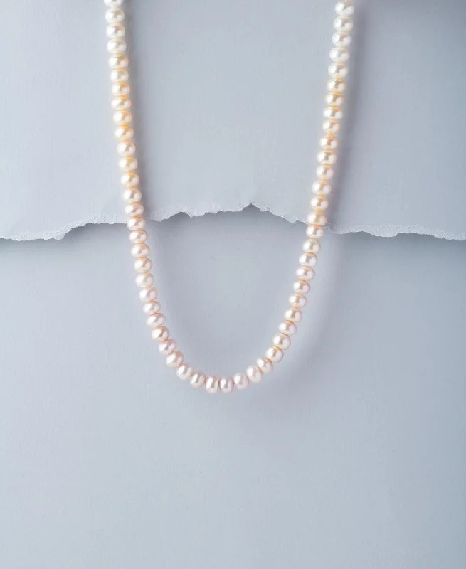 chain necklaces for plus sizeTrendy Single line Pearl Necklace