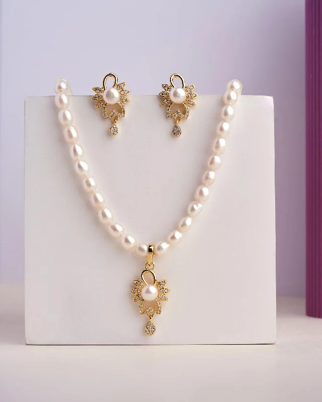 waterproof chain necklaces durabilityWhispers of Love Pearl Necklace Set